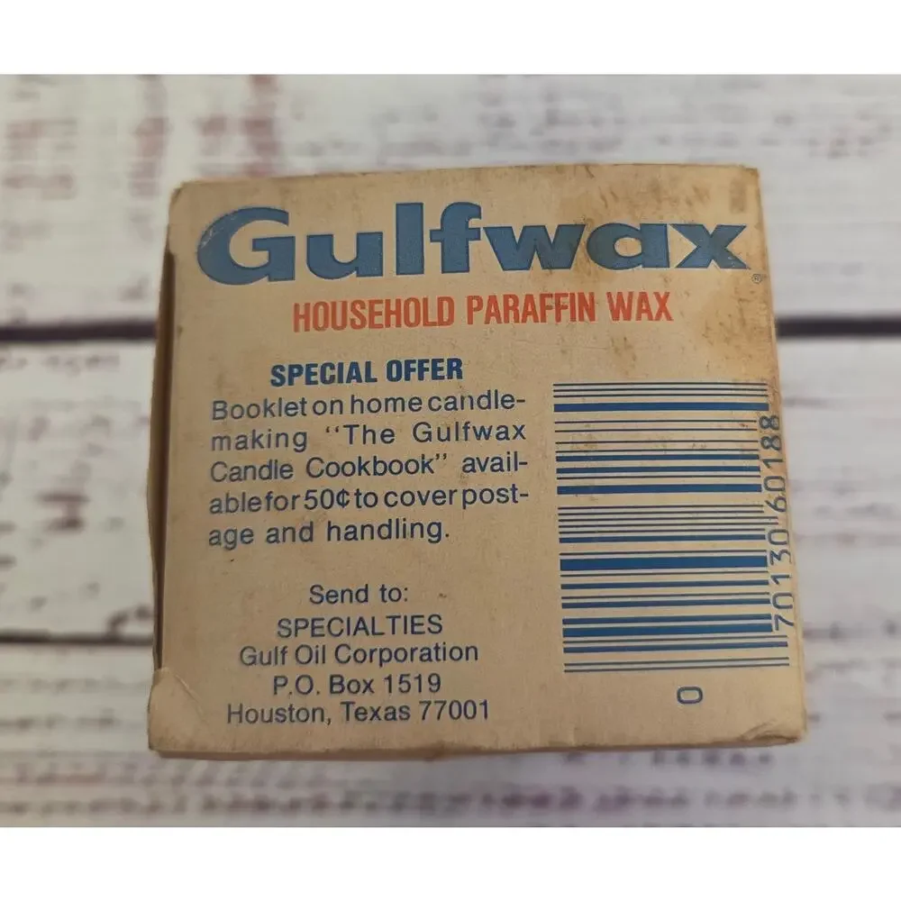 Gulfwax Household Paraffin Wax 1 Lb for Canning Candlemaking